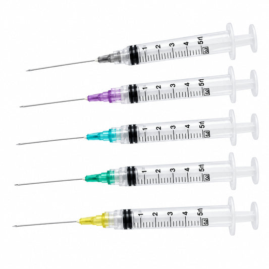 BD General use Syringe with PrecisionGlide™ Detachable Needle, 3cc, 21GA, 309575