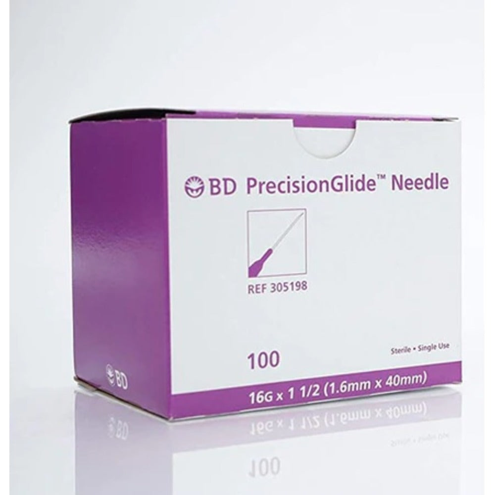 BD PrecisionGlide Needle 16G x 1.5 in. - Box of 100