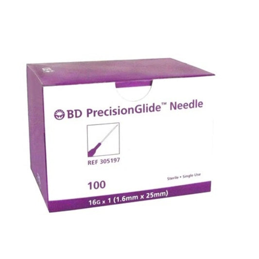BD PrecisionGlide Needle 16G x 1 in. - Box of 100