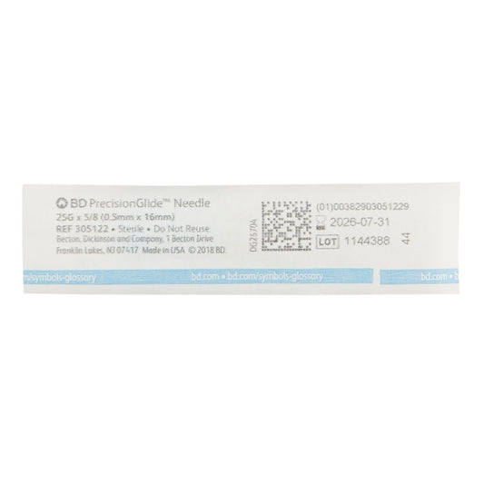 BD PrecisionGlide Needle 25G x 5/8 in. - Box of 100
