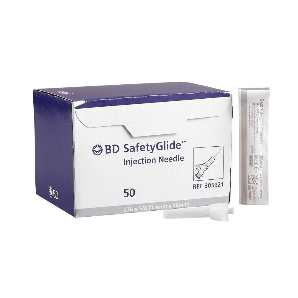 BD SafetyGlide Needle 27G x 5/8 in. - Box of 50