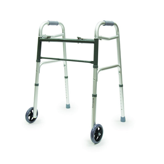 BIOS Living Folding Walker wth Wheels - Aluminum