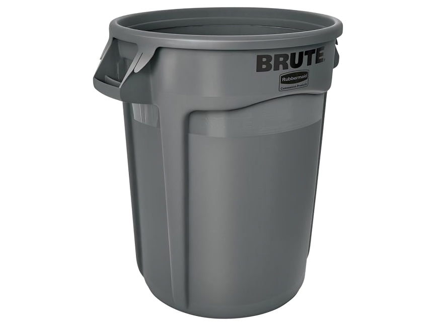 BRUTE 32-Gallon Grey Trash Container 