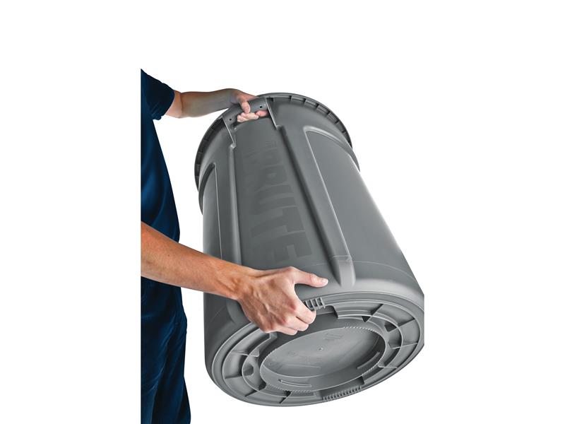 BRUTE 32-Gallon Yellow BRUTE 32-Gallon Yellow Vented Trash Container , 2Trash Container , 6