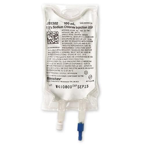 Baxter Sodium Chloride Mini Bag 100ml Bag - JB1302P