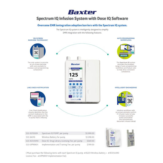 Wireless Battery Platform for Spectrum IQ IV Pump