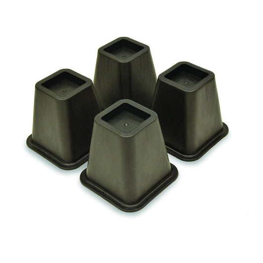 Bios Bed Risers, Black, 6.3 cm - Pack of 4