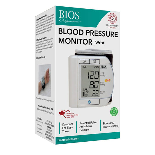 BIOS Diagnostics Wrist Blood Pressure Monitor