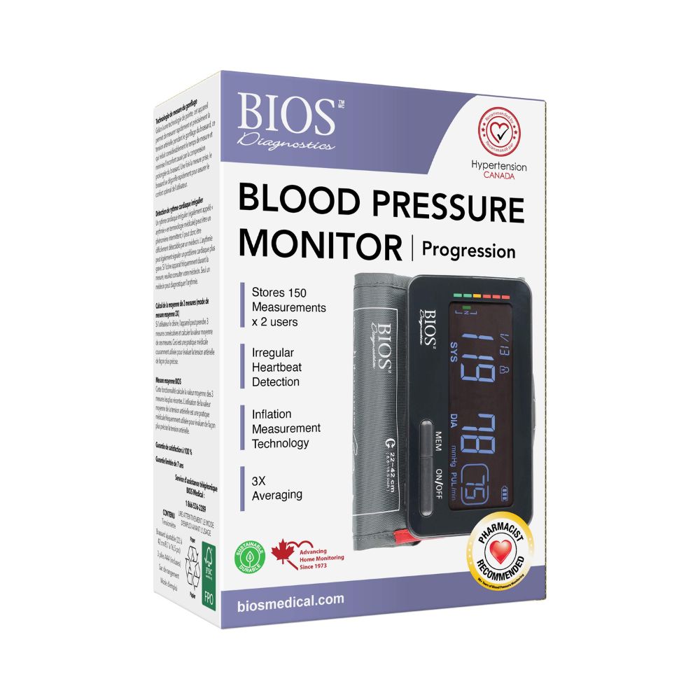 BIOS Living Blood Pressure Monitor Progression | United Canada Inc.