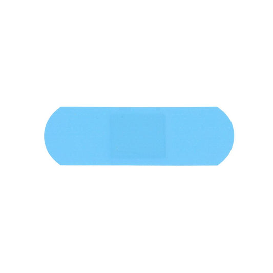 Blue Metal Detectable Plastic Bandages - Box of 100