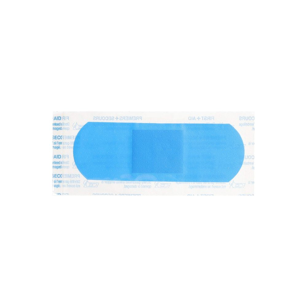 Blue Metal Detectable Plastic Bandages - Box of 100 | United Canada Inc.
