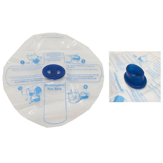 C.P.R. Face Shield, one-way valve, economy model