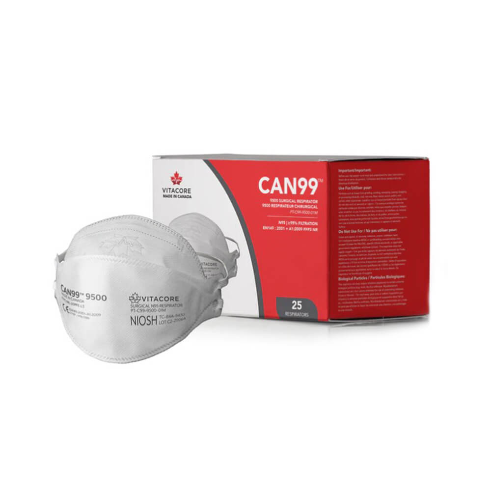 CAN99™ 9500 - NIOSH N95 SURGICAL RESPIRATOR | United Canada Inc.