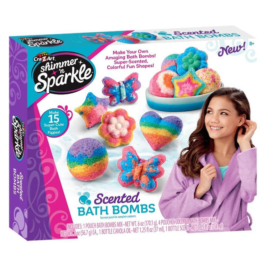 Cra-Z-Art Shimmer N' Sparkles Bath Bombs - Make Your Own Scented Bath Bombs