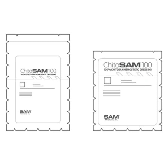 CHITOSAM 100 Hemostatic Dressing, 3 x 6 inch, Z-Fold, CT100-C-EN