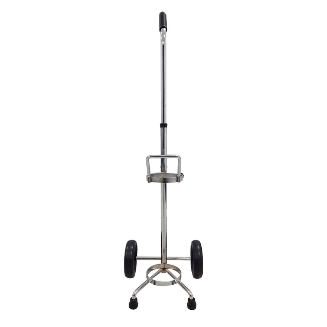 Cart for single D or E Cylinder, w/adjust handle