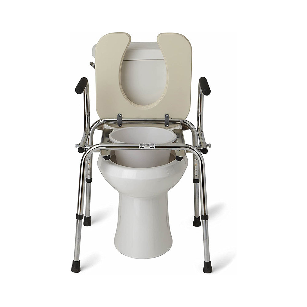 Commode Back Medline Steel Drop-Arm Commode | United Canada Inc.