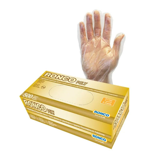Polyethelene Disposable Glove, 0.5 Mil, Clear- Pack of 500