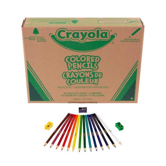 Crayola Coloured Pencils - 462 Count - 14 Colours
