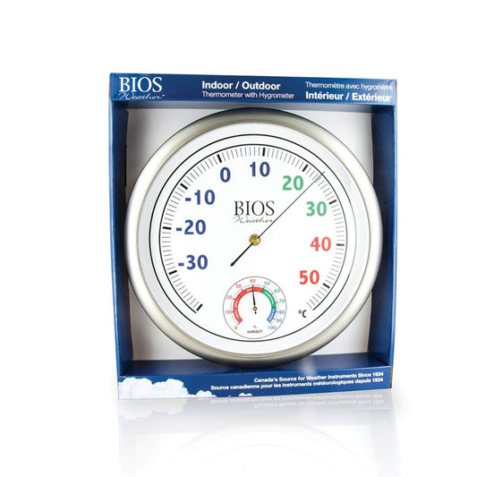 BIOS Living  Colour Dial Thermometer with Hygrometer