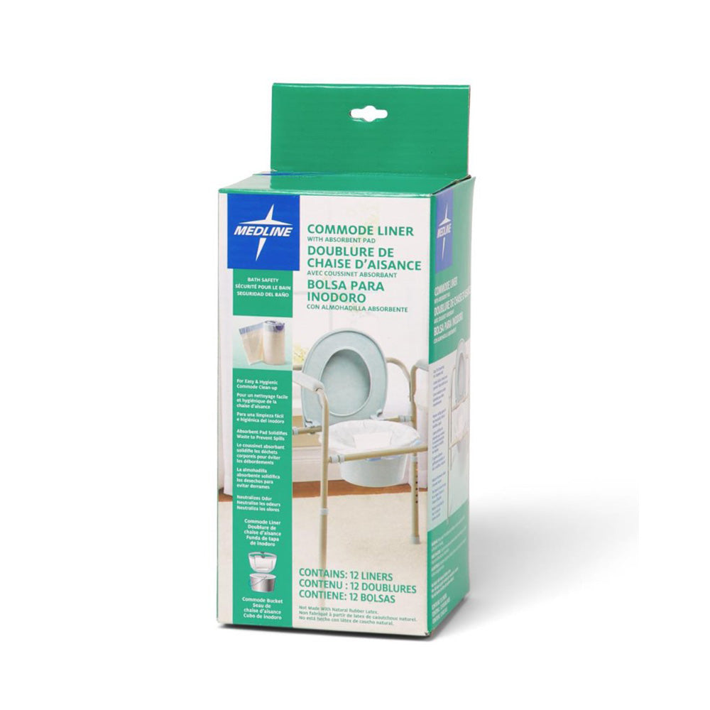 Commode Linersa Medline Commode Liners With Absorbent Pad | United Canada Inc.