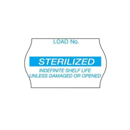 Comply™ Record Label Showing Sterilized Date - Blue
