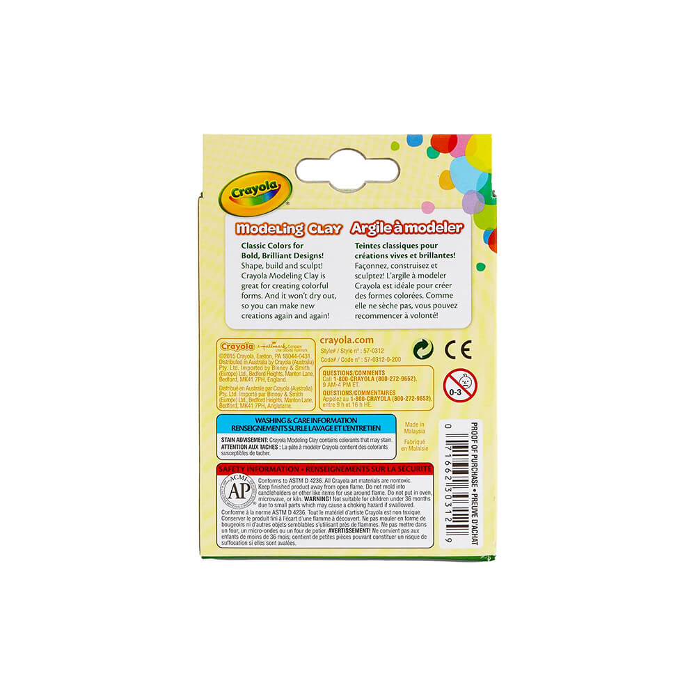 Crayola 8 Count Modeling Clay - Case of 24 | United Canada Inc.
