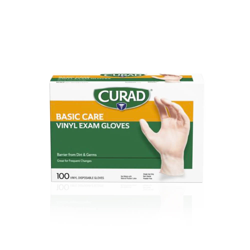 Curad Basic Care Vinyl Gloves