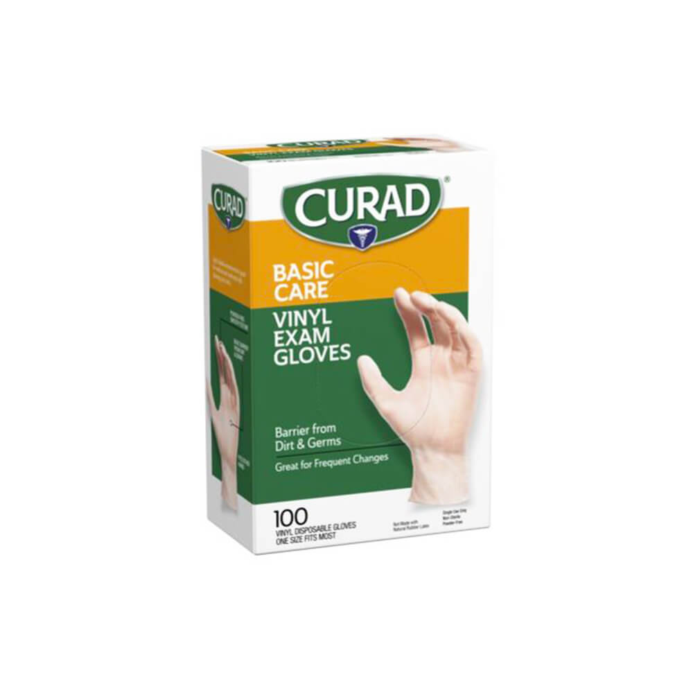 Curad Basic Care Vinyl Gloves