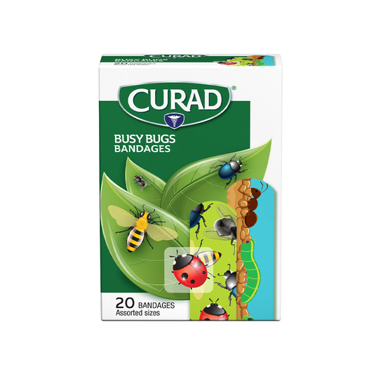 CURAD CHILDREN'S BANDAGES - BUSY BUGS
