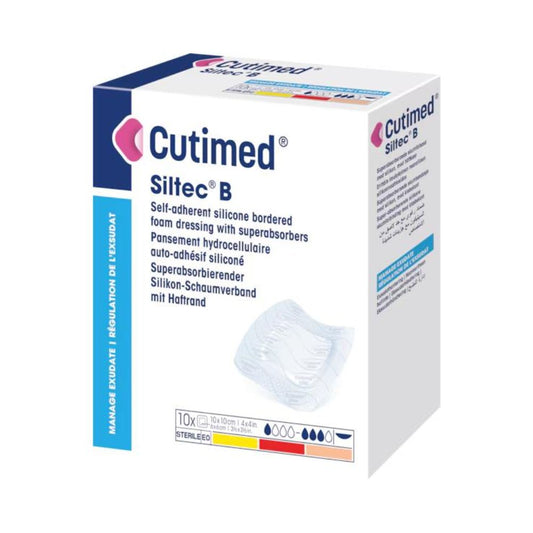 Cutimed Siltec B - Foam Sterile Dressings with Silicone Adhesive Border