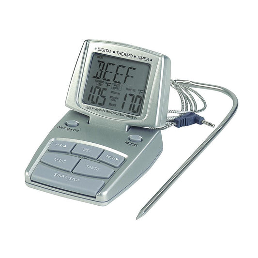 Pre-Programmed Meat and Poultry Thermometer Timer