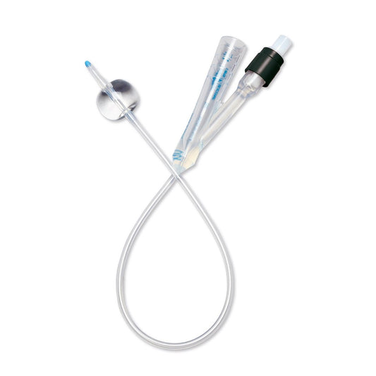 Pediatric Foley Catheter 100% Silicone, 10Fr 3cc 2-way, 5 mL Maximum Inflation