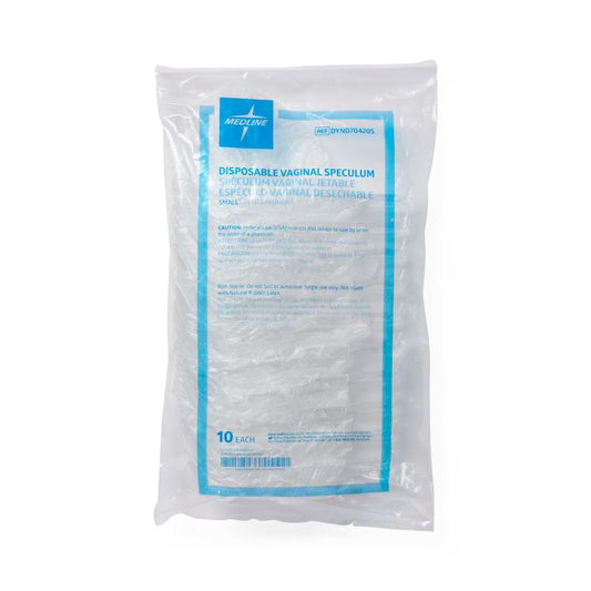 Medline Disposable Vaginal Speculum, Nonsterile, Small - Box of 100