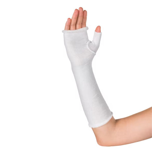 Delta Terry-Net S Thumb Spica Synthetic Terry Cloth Stockinette, White