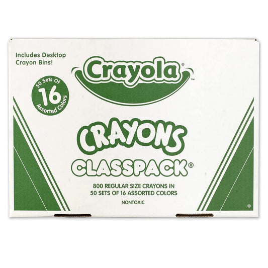 Crayola Crayon Classpack - 800ct (16 Assorted Colors), ‎528016