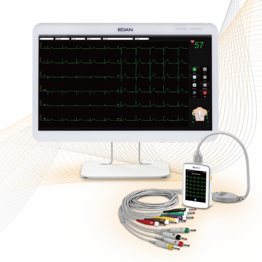 EDAN SE-1515 PC ECG Machine with Multi-Lead Electrocardiography Software