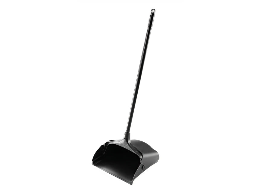 Executive Series Lobby Pro Dust Pan with Long Handle, Black