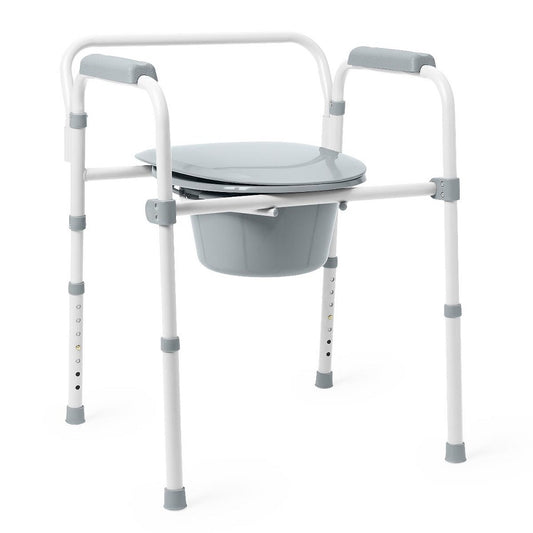 Medline 3-in-1 Elongated Folding Commode