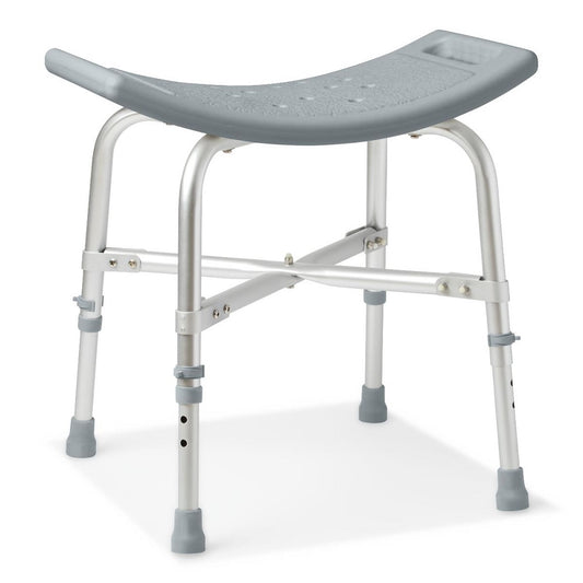 Medline Bariatric Shower Chair without Back, 550 lb. Capacity