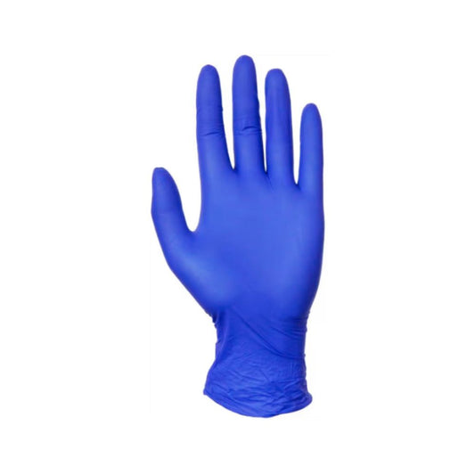Pure Nitrile Exam Gloves - Textured Fingertips, Indigo