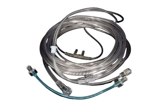 Adult Straight Tip Nasal Cannula with CO2 Sampling Line Samp; 7ft. Sure Flow Tubing (25/Case)