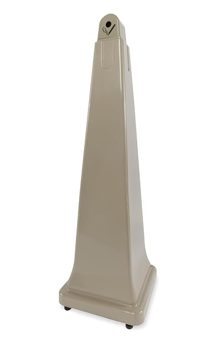 Rubbermaid GroundsKeeper Smoking Management Receptacle 36" Beige