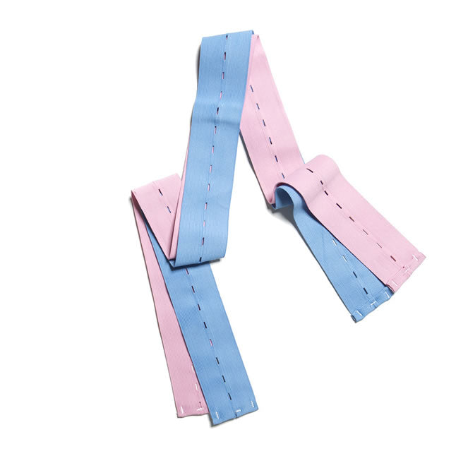 HALYARD Fetal Monitor Security Strap, Buttonhole Closure, Pink/Blue, L47.5 x W2.25