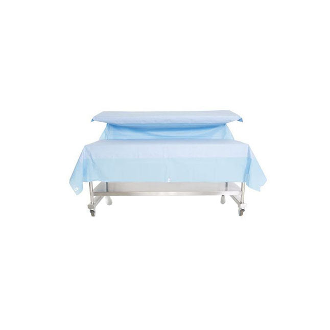 HALYARD Back Table Cover, Two Tier, Padded, Heavy Duty, L72 - 10 Per Case 