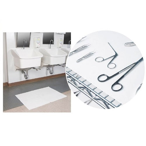 HALYARD Halyard Cellulose Absorbency Floor Mat, L40 x W28 - 30 Per Case 