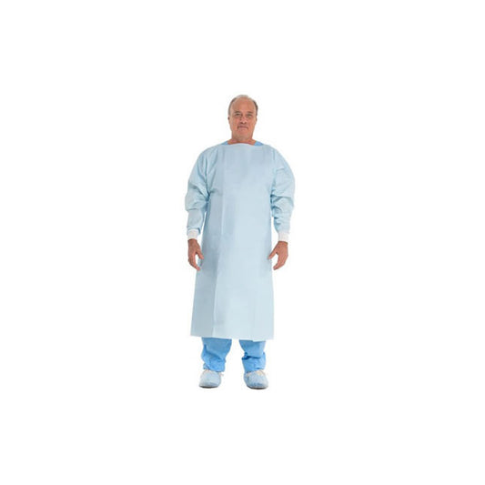 HALYARD Procedure Gown, for Chemotherapy Drug Testing, Blue, Universal, L47 x W28