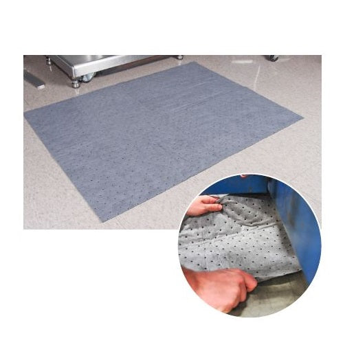 HALYARD Standard Low Absorbency Floor Mat, Gray, L72 x W32 - 20 Per Case