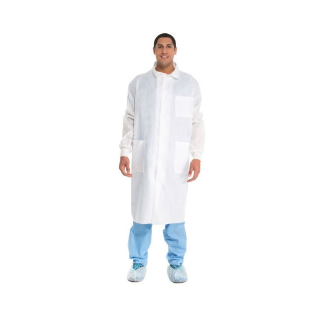 HALYARD Universal Precautions Lab Coat, XXL, 119.4cm, Blue