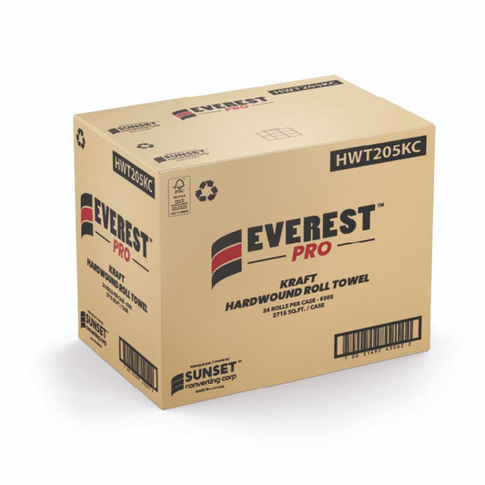 Everest Pro ™ Kraft Hand Towel Rolls, 8" x 2715.SQ.FT- Case of 24 Rolls